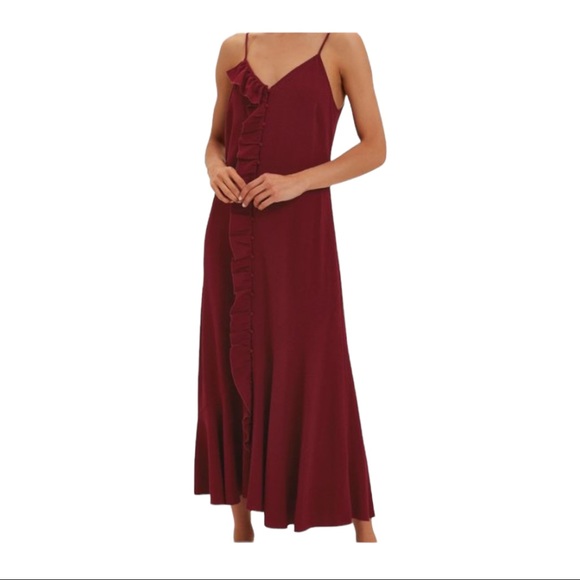 Revolve Hofmann Copenhagen ROSINE DRESS WILD BERRY size 38 NWT - Picture 4 of 11